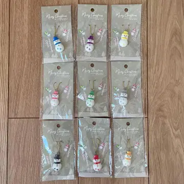 SnowMan 미니 오브제 오너먼트 9종 세트