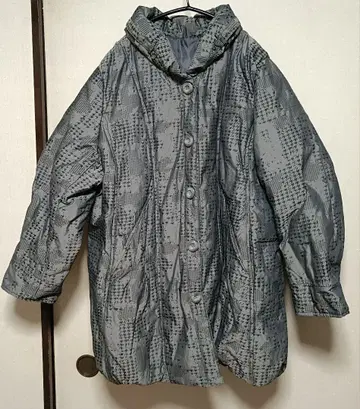 여성용 빅 사이즈 다운 자켓 5L: 그레이: 실버: 따뜻한: 방한 겉옷