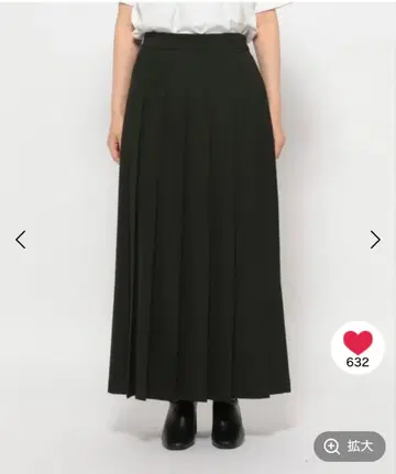 LOWRYS FARM TR 플리츠 스커트 롱