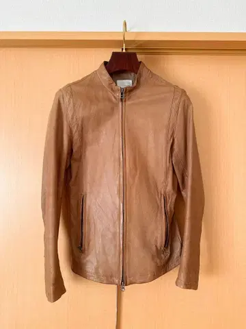 STUDIOUS 가죽 싱글 라이더 자켓 사이즈 M