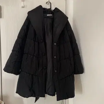 SCOT CLUB 블랙 다운 자켓 벨트 포함