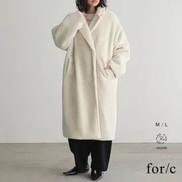[ 새상품 ] for/c 포씨 보아 롱 체스터 코트