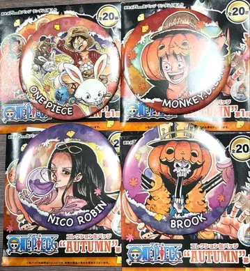원피스 컬렉션 캔뱃지 AUTUMN 가을 루피 로빈 브룩