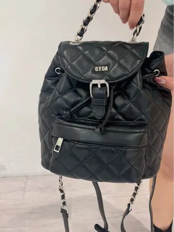 미사용 GYDA 퀼팅 미니 백팩