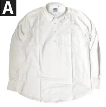 옥스퍼드 셔츠 배기 풀오버 사이즈 M