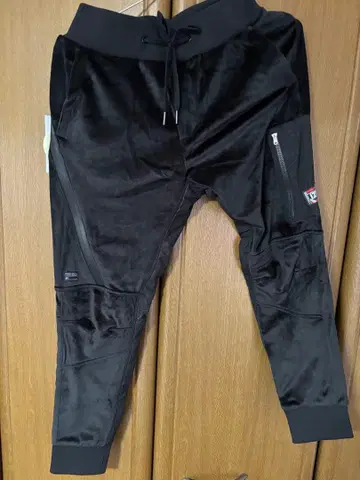 I'Z FRONTIER 스트레치 벨로아 조거 팬츠 S 블랙