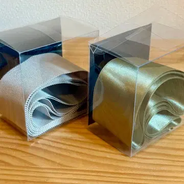 새시 리본 2점 카키 베이지 (와타베 웨딩)