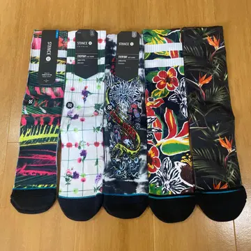 STANCE 플로럴 삭스 5족 세트