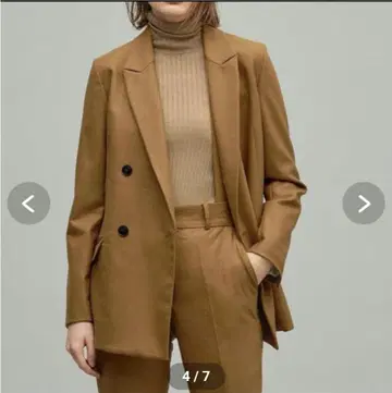 [ 1회 착용만 ] uncrave 트윌 자켓 카멜