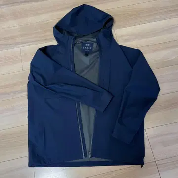 UNIQLO 블록 테크 후드티 남성용 M 사이즈 네이비