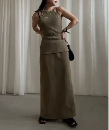 CHENILLE YARN KNIT SETUP DRESS