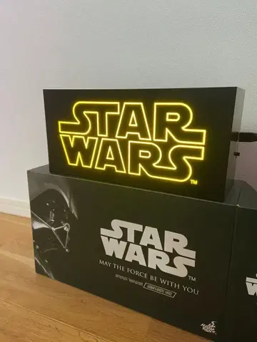 STAR WARS 로고 미니 라이트 박스 스타 워즈