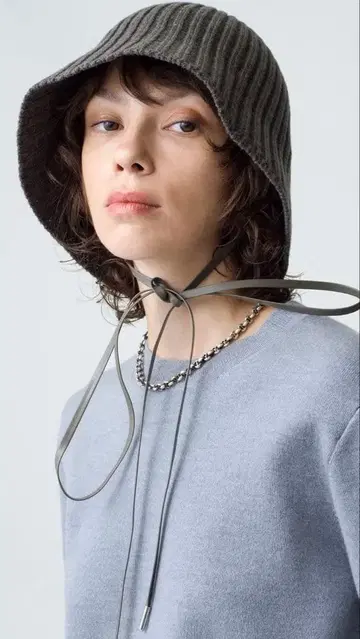 론 헤르만 엔토와페인 니트 모자 블랙 새상품급