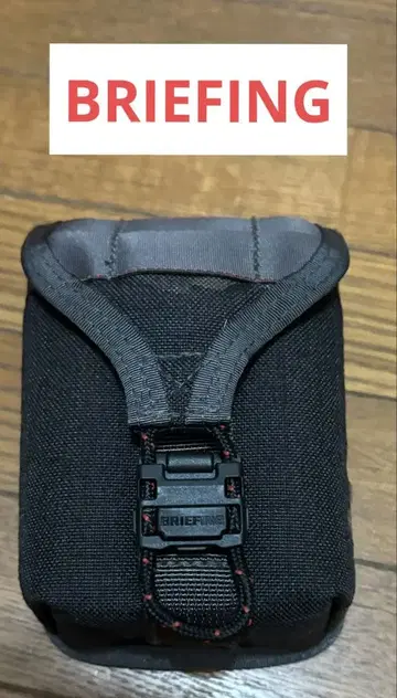 BRIEFING 스코프 박스 파우치 블랙 x 카모플라쥬
