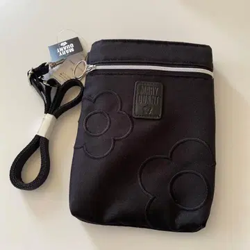 MARY QUANT 블랙 스마트폰 숄더백 미니백