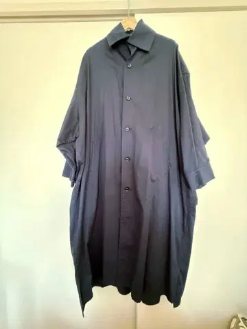 Y's 셔츠 원피스 블랙