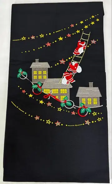 사전 확인 필수 새상품 크리스마스 패턴 9촌 나고야 오비 산타