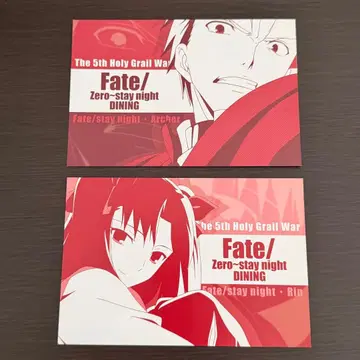 ufotable dining 아처 에미야 토오사카 린 엽서