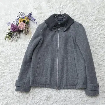 새상품급*어반 리서치 집업 블루종 울 혼방 자켓 안감 퀼팅