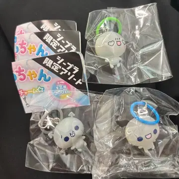 푸쿠푸쿠 아와와짱 아와와짱 하트 바이킨군 메지루시 참 3점