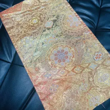 럭셔리 금실 꽃무늬 후쿠로 오비