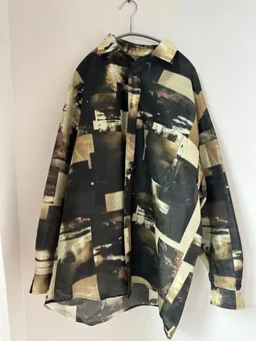 메종 스페셜 추상 패턴 긴팔 셔츠