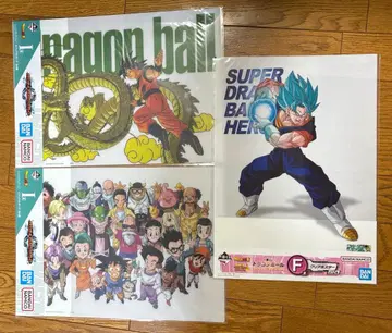 제일복권 드래곤볼 비주얼 보드 클리어 포스터 3장 세트