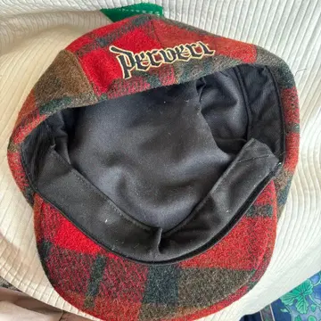 헌팅 캡 체크 가을 컬러