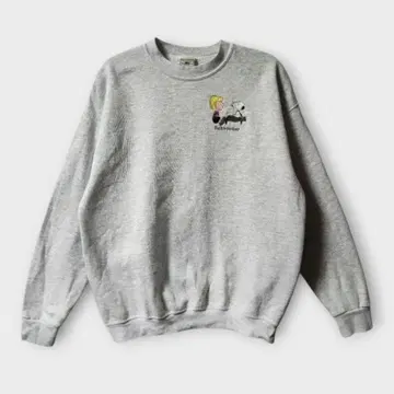 90s Lee 스누피 캐릭터 맨투맨 그레이 USA제 XL