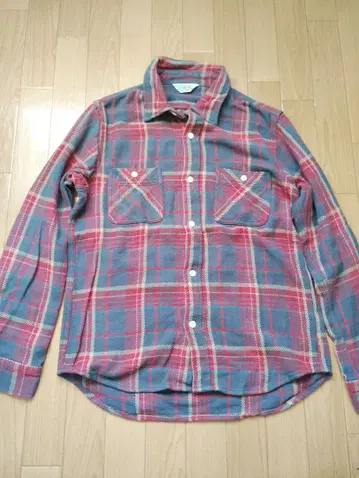 FIVE BROTHER 체크 무늬 플란넬 셔츠 L 사이즈