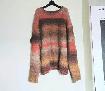 BEAMS HEART 빅 사이즈 니트 그런지 룩