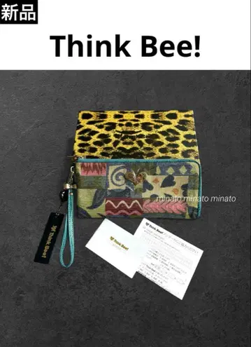 미사용 새상품 Think Bee! 싱크비 패치워크 고블랑 L형 장지갑