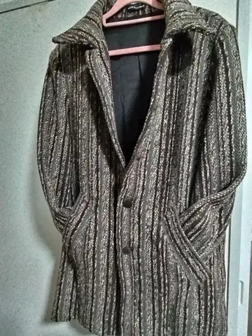 레트로 90년대 프랑스제 남성용 트위드 코트 사용 빈도 적음