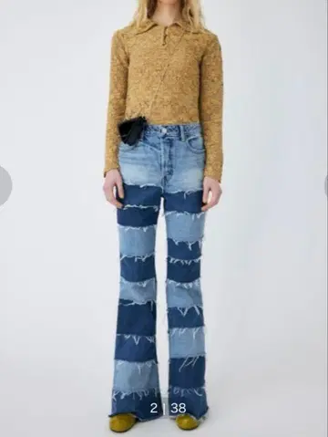 moussy BLOCK PATCHING HW FLARE 데님 플레어