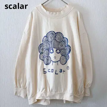 스칼라 맨투맨 트레이닝복 풀오버 스칼라짱 로고