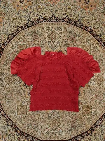 HOUGA skip 블라우스 스킵 블라우스