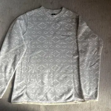 mont-bell 기하학 패턴 긴팔 플리스