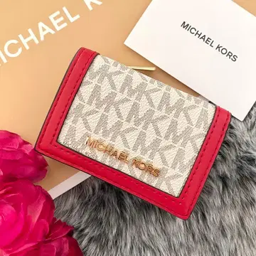 새상품 정품 MICHAEL KORS 접이식 지갑 화이트 3단 폴더형 지갑