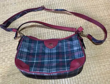 체크 무늬 2way 핸드백