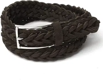 새들러스 스웨이드 메쉬 벨트 다크 브라운