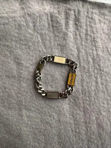 D&G 체인 팔찌 실버 남녀 공용