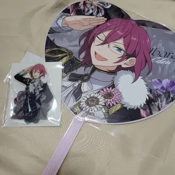 앙스타 사에구사 이바라 스타포니 응원 부채 아크릴 스탠드 Eden