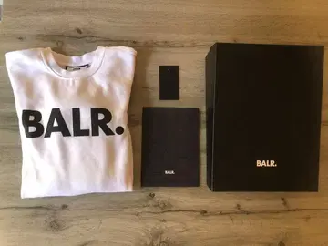 새상품급 BALR. 화이트 로고 맨투맨