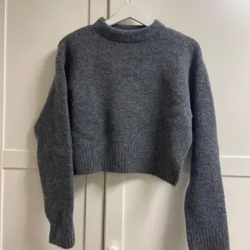 ZARA 그레이 크롭 니트 S 사이즈
