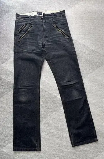 폴스미스 다크 그레이 스키니 데님 지퍼 포켓 부착