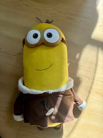 미니언 봉제 인형 브라운 코트 포함