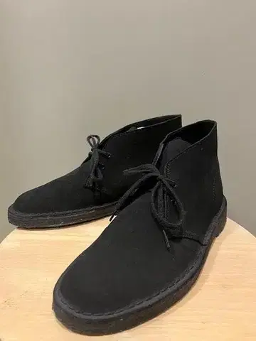 [ 새상품급 ] 클락스  부츠 스웨이드 블랙 25.5cm