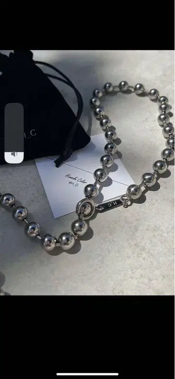 실버 볼 체인 목걸이 #H_C# 에이치씨