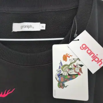 graniph 이시쿠로 아야코 XL 트레이닝복 고양이 자수