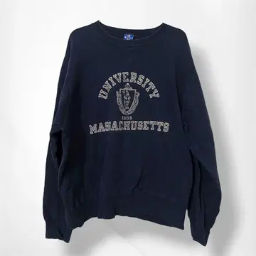 챔피온 트레이닝복 맨투맨 80s 네이비 매사추세츠 대학